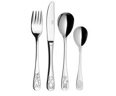 Josef Mäser Domestic Couverts pour Enfant 4 pièces Motif Animaux domestiques