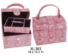 ROYMAR BoÃ®te Ã Bijoux Fantaisie avec poignÃ©e Spirale pour Armoire, Rangement, Ornements, Festivals, Articles pour la Maison, Unisexe, Adulte, Rouge (Rouge), Unique