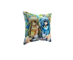 Picanova Coussin dÃ©coratif, Satin, Multicolore, 40 x 40 cm