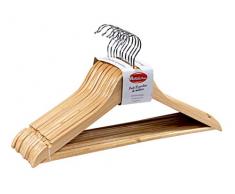 MAXELLPOWER Lot de cintres en Bois Multicolore 450 x 12 mm