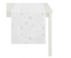 Apelt Chemin de Table Polyester, Gris, 48 x 140 x 0,5 cm