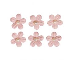 Rayher Hobby 60585258 Sticker Mural en Forme de Fleur avec Demi-Perle et Point de Collage