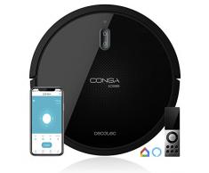Cecotec Aspirateur Robot Conga SÃ©rie 1099 Connected. 1400 Pa, Compatible avec Alexa et Google Home, Brosse SpÃ©ciale pour Les Poils dâAnimaux, TÃ©lÃ©commande sans Fil, Mur MagnÃ©tique.
