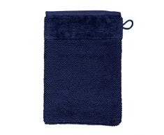 MÃVE Bamboo Luxe Gant de Toilette 15 x 20 cm, FabriquÃ© en Allemagne, 60% coton / 40% viscose en pulpe de bambou, Deep Sea (Bleu)