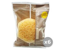 Martini Lot de 6Â Ã©ponge Nature 0685Â Mmm Accessoires pour Le Bain, Multicolore, Unique