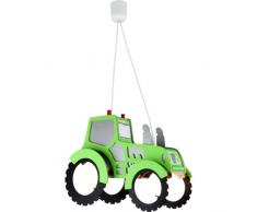 EEC A++, Elobra Suspension Tracteur - Bois 2 ampoules