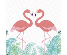 Scenolia Tableau dÃ©coration Murale Flamingo in Love 90 x 90 cm | dÃ©co Design imprimÃ©e en France