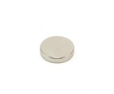 Magnet ExpertÂ® F255-1 diamÃ¨tre de 25mm x 5mm Ã©paisseur Aimant en nÃ©odyme N42-9,3 kg Pull (Pack de 1), Argent