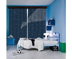 Mon Desire Rideau occultant Multicolore 140 x 260 cm