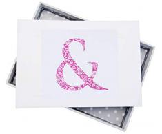 White Cotton Cards Alphabetics Mini Album Photo, Rose