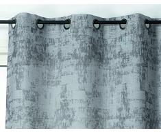 Linder Voilage Effet Béton, Polyester, Ciment, 140x275 cm
