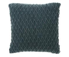 Dutch Decor Coussin Suvi 45x45 cm Bleu Prusse - Coussins Déco - Oreiller Décoratif - Déhoussable - Zippé