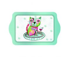 Allen Designs Deco Vide Poche Motif Chat, Petite Mesure, métal, Multicolore, 21 x 14 x 14 cm