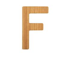 ABC Lettre F en Bambou Durable, Super combinable avec dautres Lettres comme dÃ©coration ou Plaque de Porte, particuliÃ¨rement adaptÃ©e pour Apprendre Ã Lire Les Enfants Scolaires