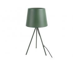 LEITMOTIV LM1826GR Lampes de Bureau, Le Fer, FoncÃ© Vert