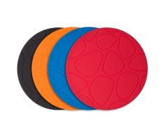 modern-twist Notz Studio Stones Dessous de Verre en Silicone Multicolore 1,11 x 1,11 x 1,11 cm