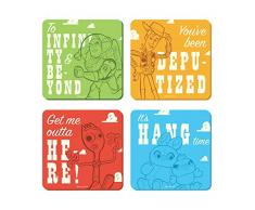 Toy Story 4 - Lot de 4 dessous de verre sous licence officielle