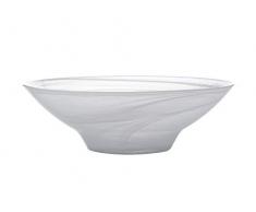 Maxwell Williams GG0078 Saladier marbré effet albâtre, Verre fait main, blanc, 26 cm