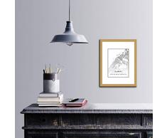 Bonamaison DÃ©coration Murale en Toile Multicolore 35 x 45 cm