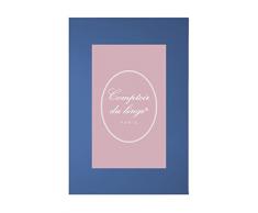 Comptoir du linge D192430 Drap Plat Uni Coton Bleu Délavé 300 x 240 cm