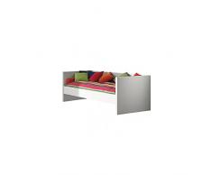 Vipack LAKB9014 Lara Capitain Lit MDF Blanc LaquÃ© 210 x 96 x 76,5 cm