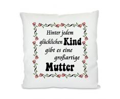 Lieblingsmensch Coussin Ã Motif de lhomme prÃ©fÃ©rÃ© modÃ¨leâ¯: Grand MÃ¨re, Plastique, Blanc, 45Â x 45Â x 10Â cm