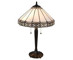 La maison de Tiffany 5ll-5211Â Lampe de table, blanc