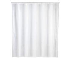 Allstar 23059100 Rideau de Douche, Polyester, Blanc, 180 x 200 cm, Ideal fÃ¼r Die Dusche Oder Badewanne