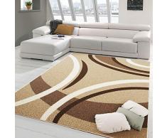 PETTI Artigiani Italiani - Tapis, Tapis moderne, Tapis de salon, Tapis de chambre Ã coucher, Beige, 100x140cm
