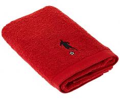 Lasa Home Drap de Bain 70x140, Collection Football, Rouge Coton, 70x140x1 cm