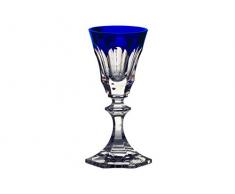 Cristal de Sévres - Verre Licor Bleu Cobalto Chenonceaux Couleurs