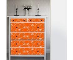 Your Design Sophie Sticker pour Meuble, Orange Pastel, 2 x 26 cm x 180 cm