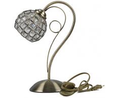 interfan Blanc Bureau avec Abat-Jour E27, cuir