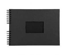 Exacompta - Réf. 16351E - Album Photos à Spirales Sweet Colours - 50 Pages Noires - Capacité 100 Photos - 32 x 22 cm - Noir