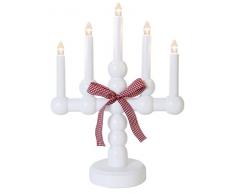 Star 225-21 Bodil Chandelier 5 Lumières 15,0 W E10 Blanc 37 x 28 x 11,5 cm