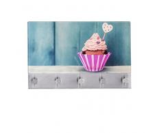 Wenko 50412100 Penderie Murale Magnétique 30x19 cm Cupcake