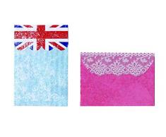 Artemio 11002166 Mini Enveloppes London, Papier, Multicolore, 8,5 x 0,2 x 20 cm