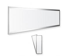 2x LEDVero 120x30 Panneau Ultraslim de LED - 36W, 3000lm, 4500K Plafonnier encastrÃ© avec clips de montage et transformateur EMV2016 - blanc neutre
