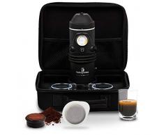 Handpresso - Handpresso Auto Set 48266 Coffret machine a cafe expresso, cafetiÃ¨re portable pour voiture 12V Ã dosette ESE ou cafÃ© moulu