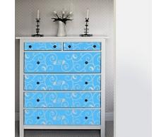 Your Design Sophie Sticker pour Meuble, Bleu_Clair, 2 x 26 cm x 180 cm