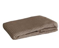 Eysa Plaid multiusage Maria 130x170 Couleur 01, 100% Coton, Beige