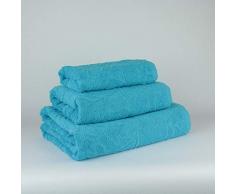 Natural History Gifts Set Serviette de Bain 3Â unitÃ©s. 400Â g Turquoise 30Â x 50Â cm/50Â x 100Â cm/100Â x 150Â cm