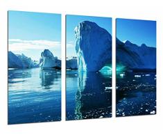 Tableau Moderne Photographique, Impression sur bois, Iceberg dans la mer, glace dans locÃ©an, 97 x 62 cm, ref. 26770