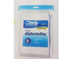 Duzzit DZT092 Lot de 5 Grands torchons, 23,8 x 16,6 x 3 cm