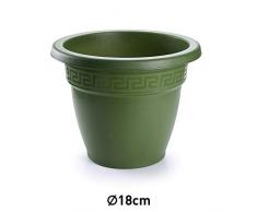PLASTICFORTE Pot de Fleurs en Plastique Solide. PequeÃ±o Vert
