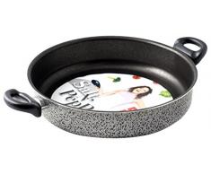 Home Salt NPepper Plat Ã Four en Aluminium Casserole 42x29.5x7 cm Gris/Noir