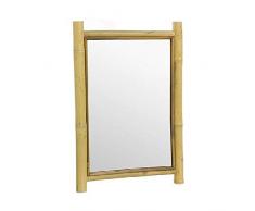 Dcasa Miroir Mural en Bambou pour dÃ©coration de la Maison Unisexe Adulte, Multicolore (Multicolore), Unique