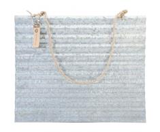 Hampton Art La Media ondulé Galvanisé à Suspendre Palette 16 X 20-inch-with Jute Cintre