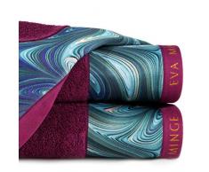 Eurofirany Lot de 3 Serviettes de Toilette en Coton avec Motifs Luxueux et Luxueux Certifié Oeko-Tex 70 x 140 cm