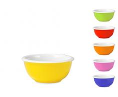 H&H 9590608 Lot de 12 coupes et bols en porcelaine ronde Couleurs assorties 8 cm